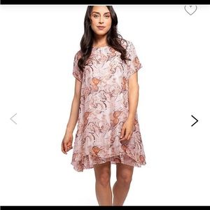 M Made in Italy Floral Flare Shift Dress